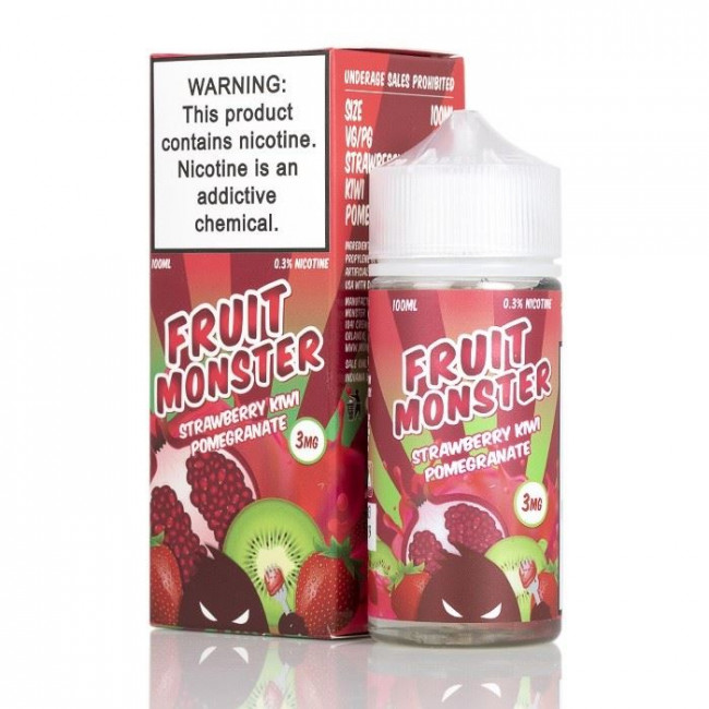 Fruit Monster Strawberry Kiwi Pomegranat - купить жидкость для вейп | 100 мл