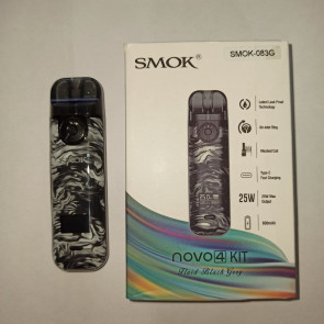SMOK Novo 4 Pod Starter Kit (Fluid Black Grey) Б/У