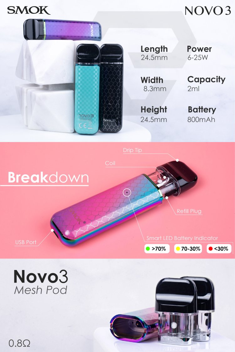 SMOK Novo 3 Pod Starter Kit