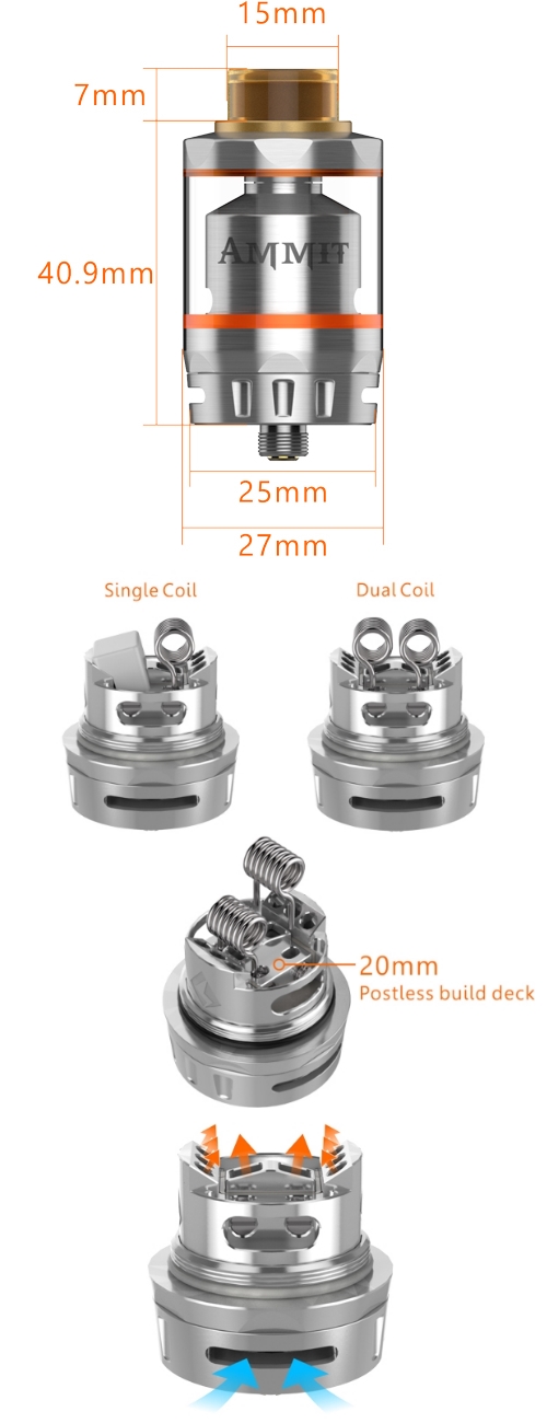 GeekVape Ammit RTA Dual Coil Version Menual