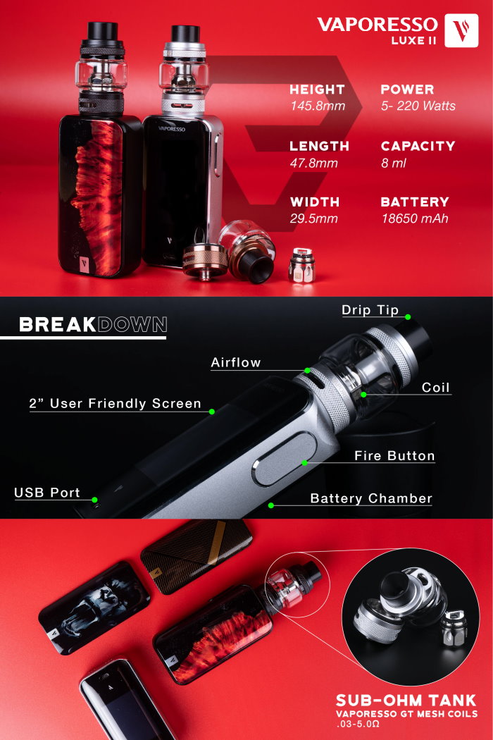 Vaporesso Luxe 2 with NRG-S Kit